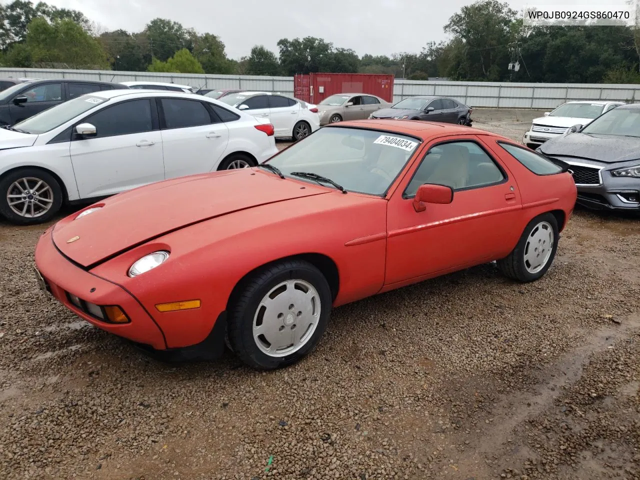 1986 Porsche 928 S VIN: WP0JB0924GS860470 Lot: 79404034