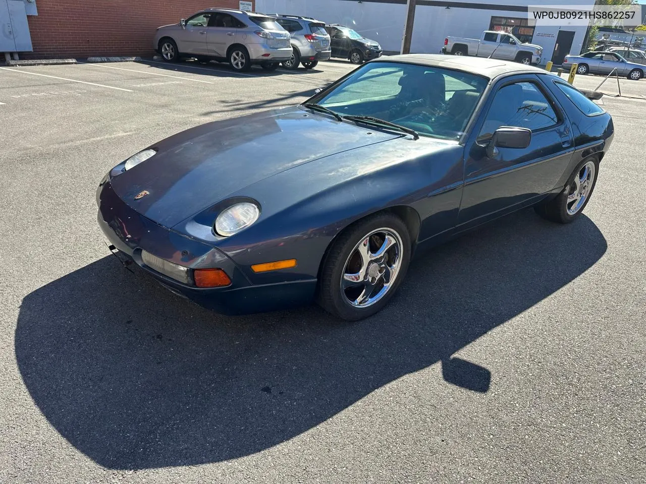 1987 Porsche 928 S VIN: WP0JB0921HS862257 Lot: 76322184