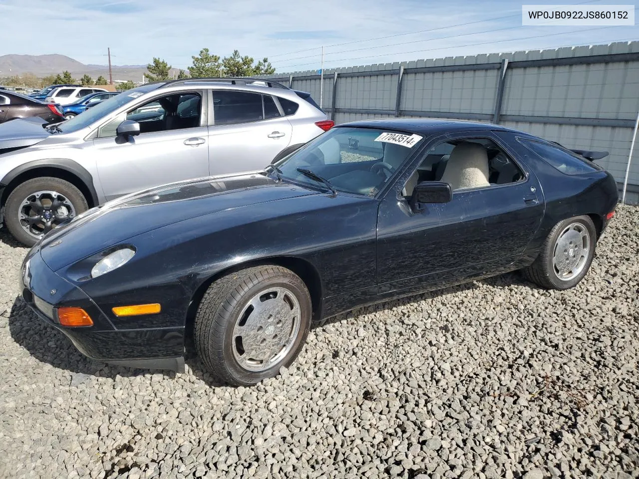 1988 Porsche 928 S-4 VIN: WP0JB0922JS860152 Lot: 77043514