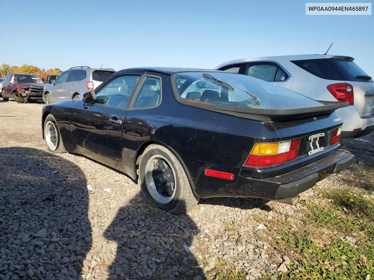 1984 Porsche 944 VIN: WP0AA0944EN465897 Lot: 75639694