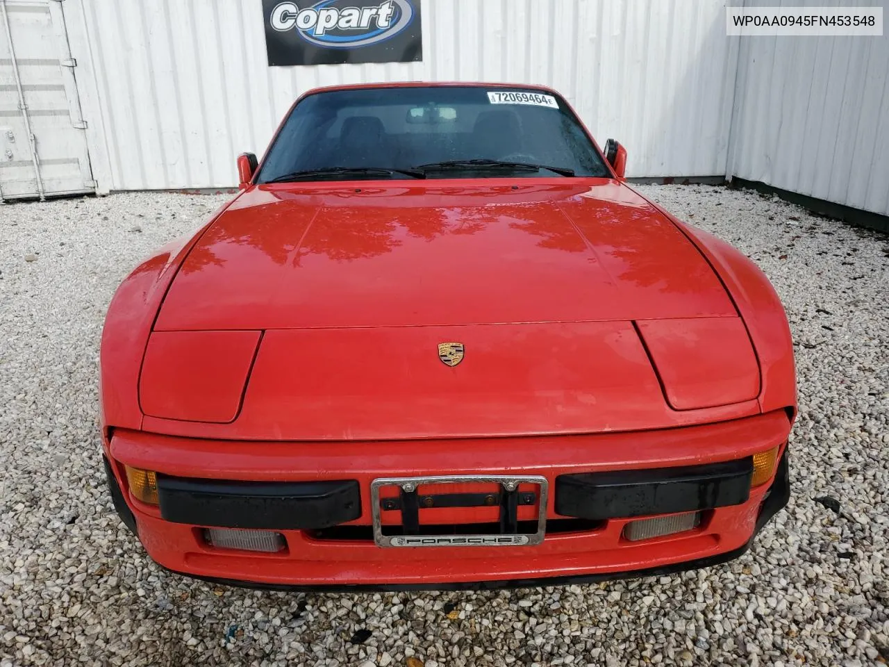 1985 Porsche 944 VIN: WP0AA0945FN453548 Lot: 72069464