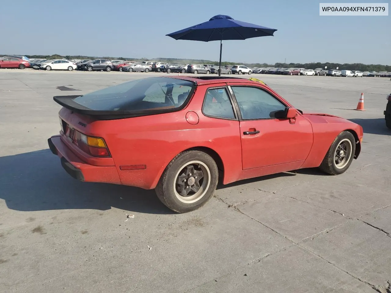 1985 Porsche 944 VIN: WP0AA094XFN471379 Lot: 74453024