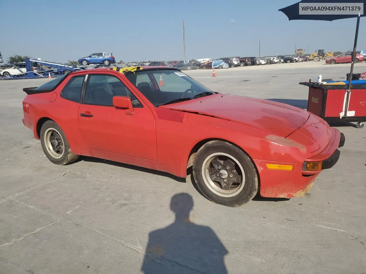 1985 Porsche 944 VIN: WP0AA094XFN471379 Lot: 74453024