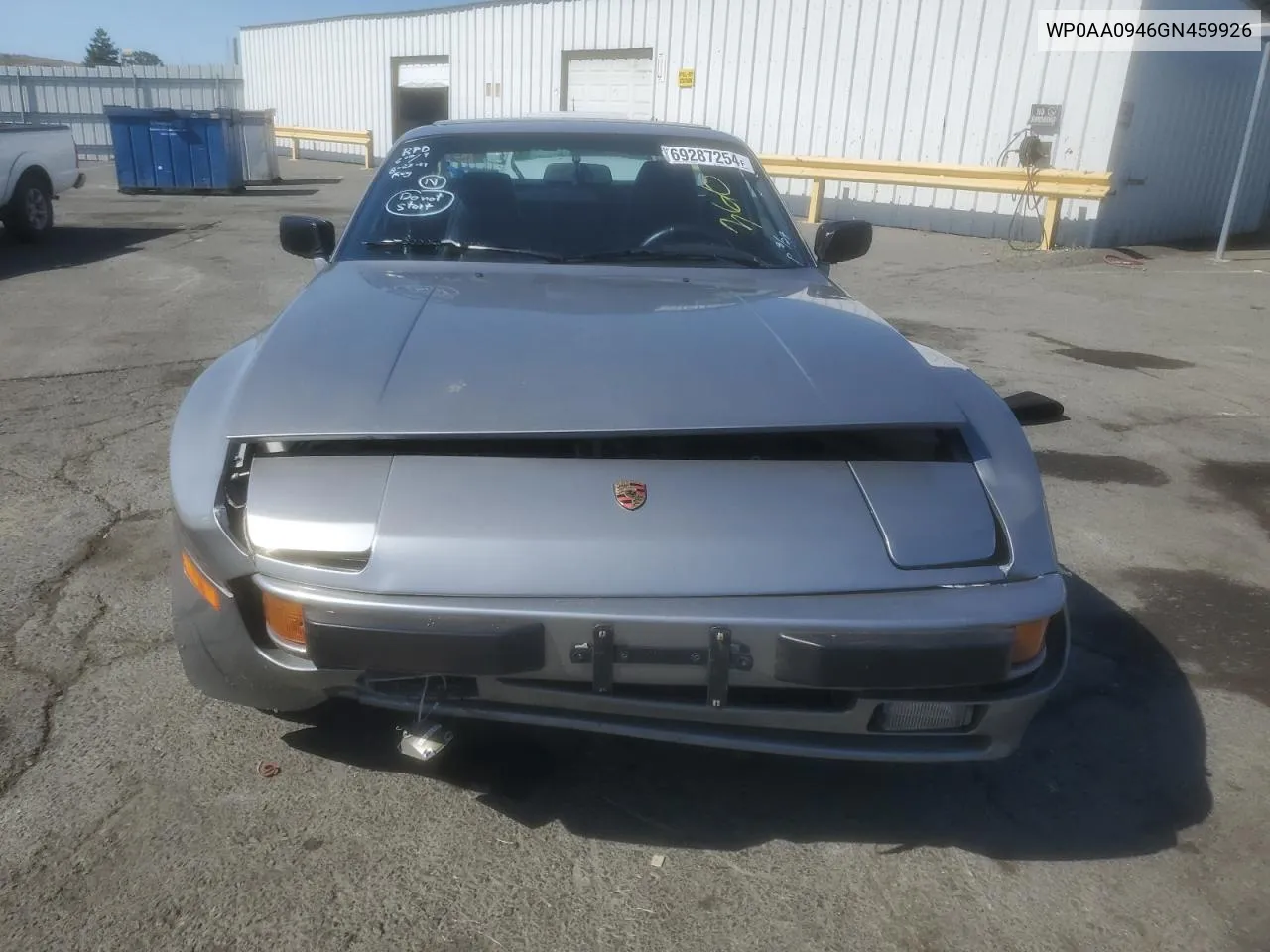 1986 Porsche 944 VIN: WP0AA0946GN459926 Lot: 69287254