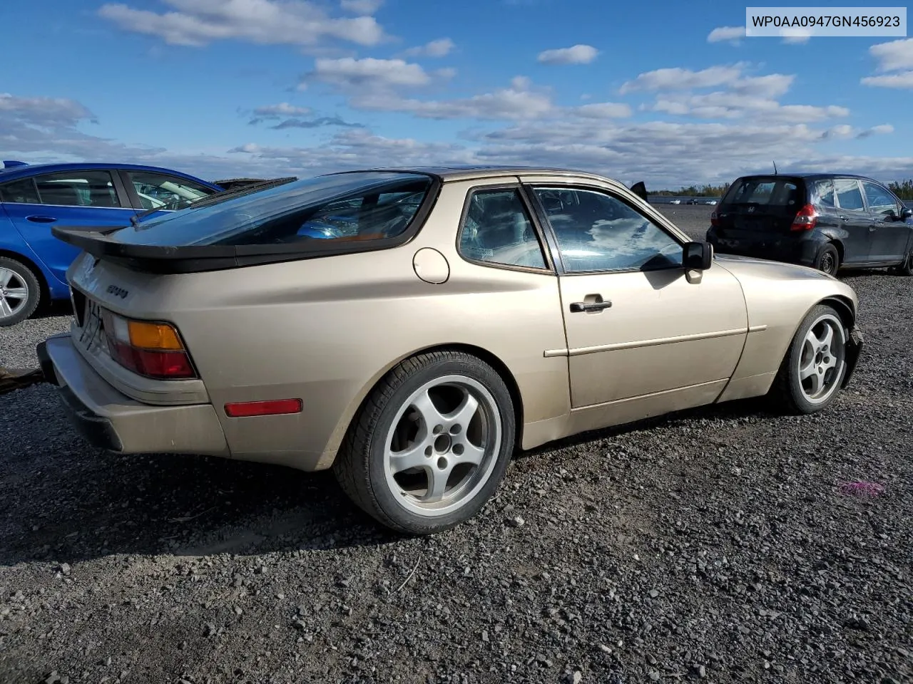 1986 Porsche 944 VIN: WP0AA0947GN456923 Lot: 72137664