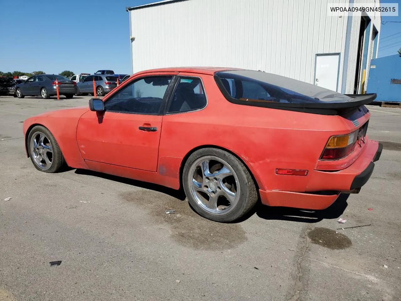 WP0AA0949GN452615 1986 Porsche 944