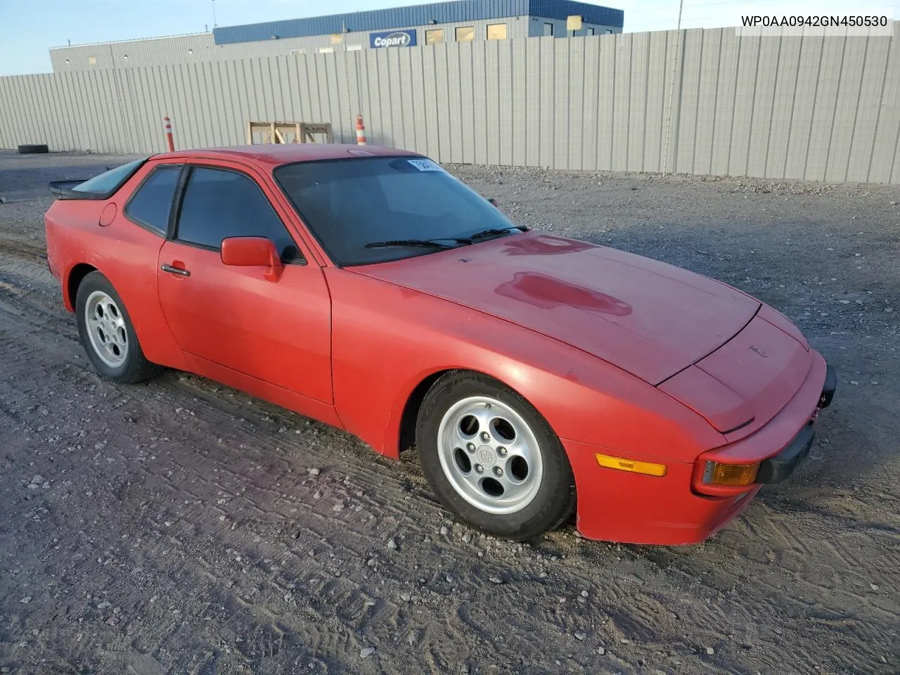 1986 Porsche 944 VIN: WP0AA0942GN450530 Lot: 75847554