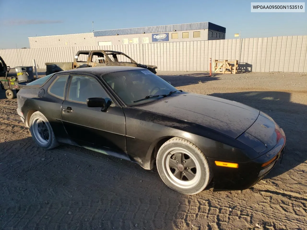 1986 Porsche 944 VIN: WP0AA0950GN153510 Lot: 75878634