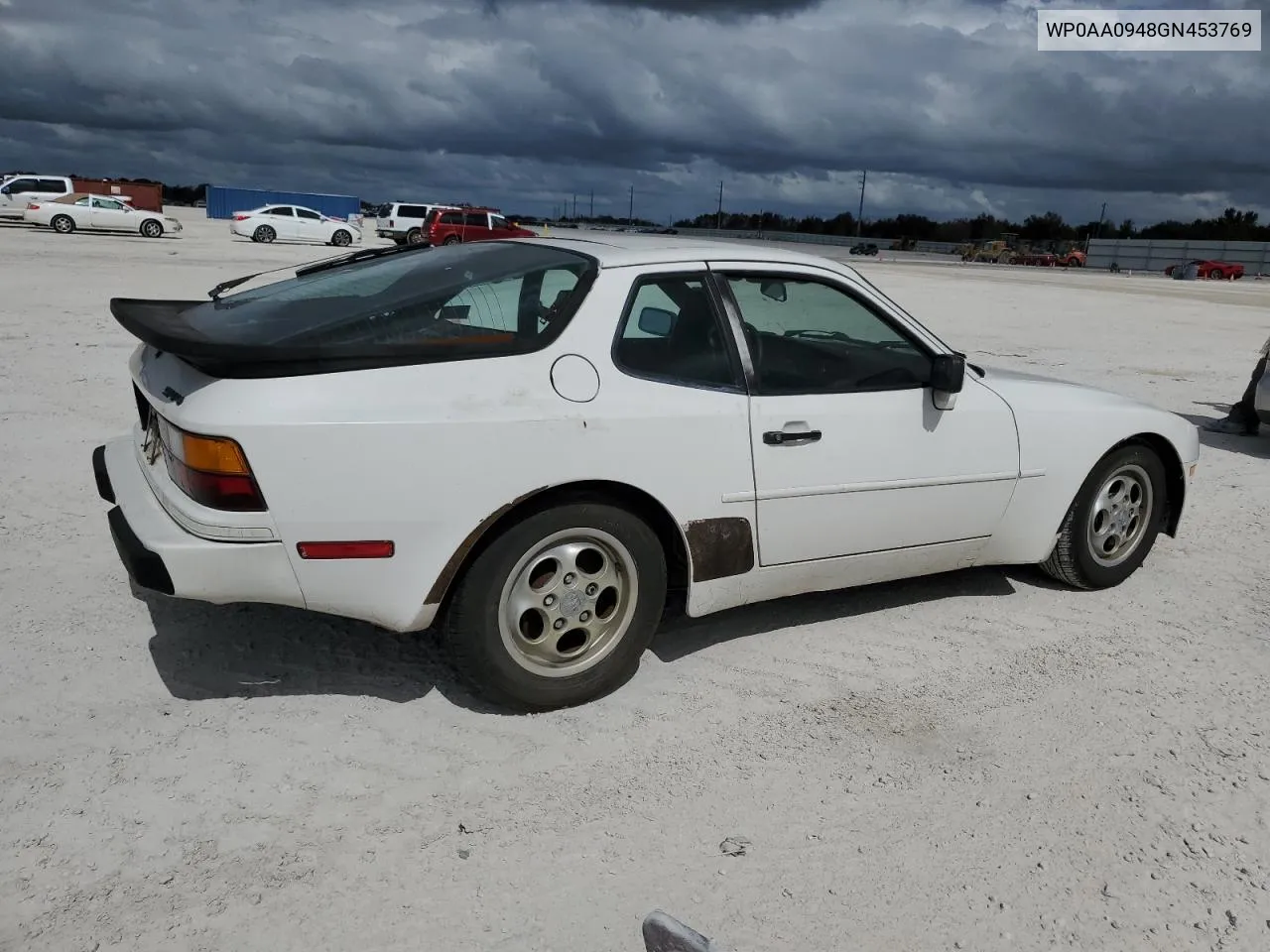 1986 Porsche 944 VIN: WP0AA0948GN453769 Lot: 76462054