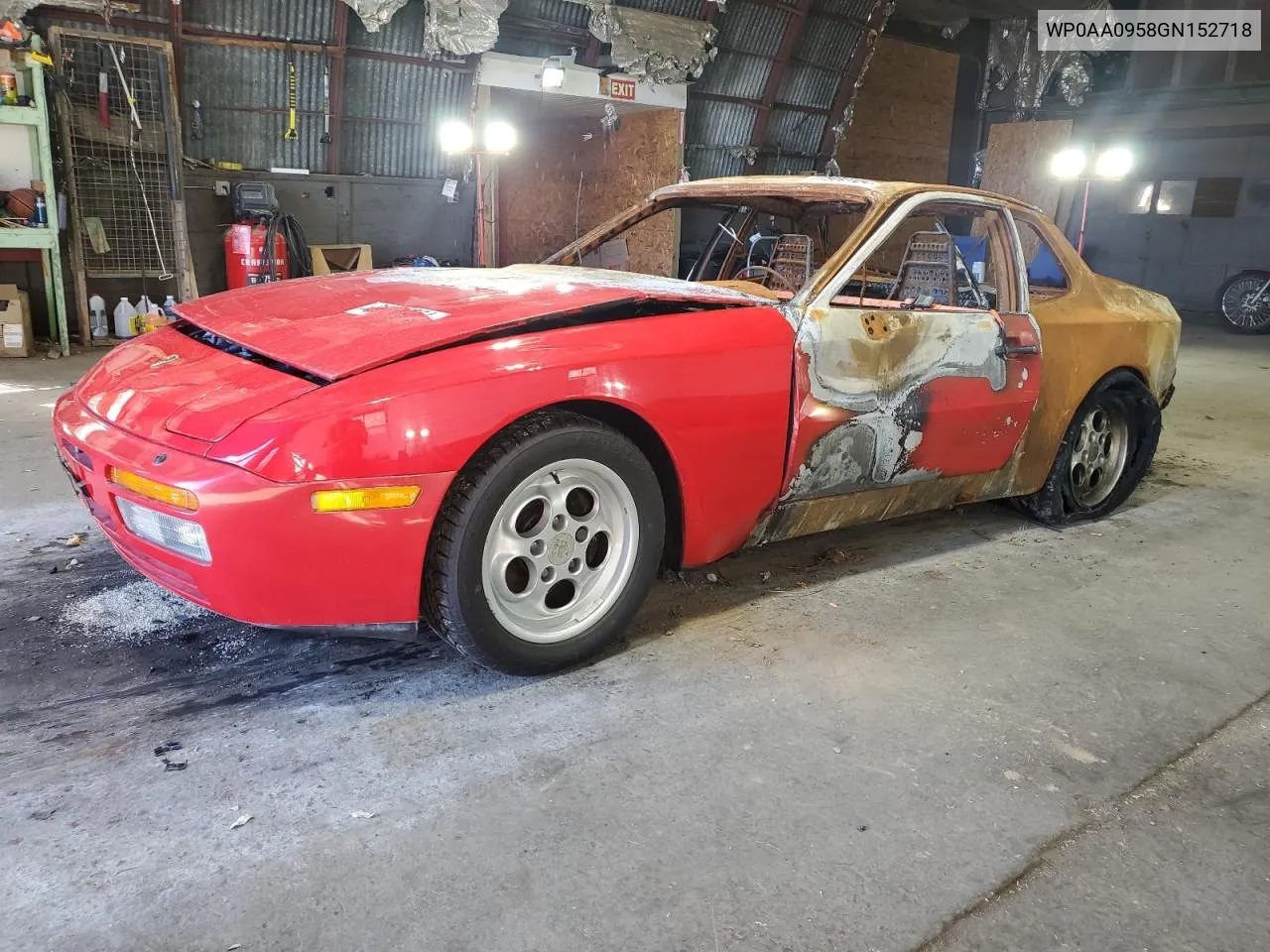 1986 Porsche 944 VIN: WP0AA0958GN152718 Lot: 77900104