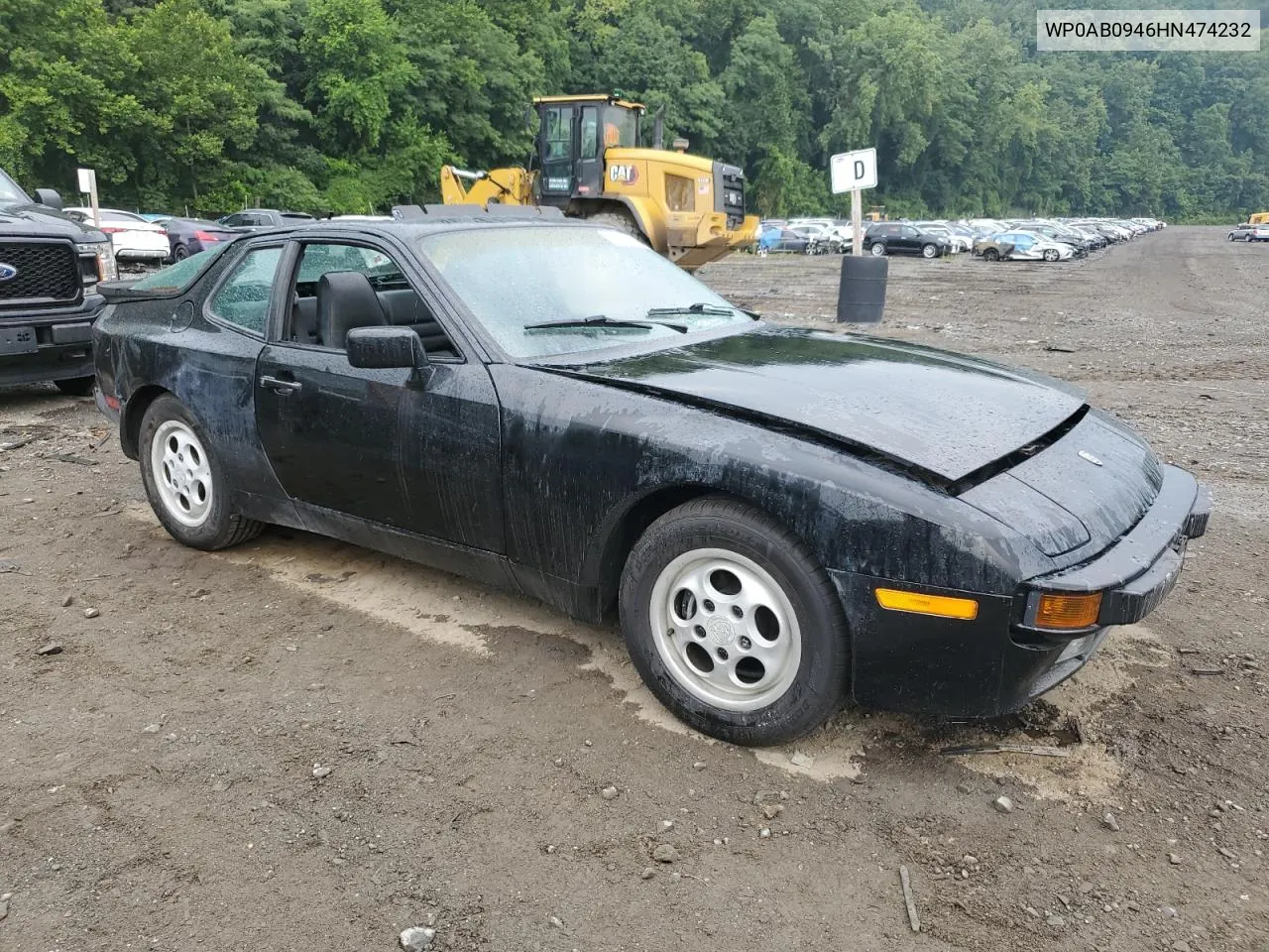 1987 Porsche 944 VIN: WP0AB0946HN474232 Lot: 64654684