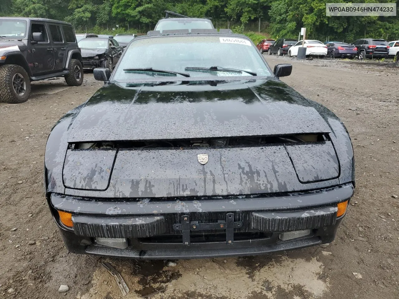 1987 Porsche 944 VIN: WP0AB0946HN474232 Lot: 64654684