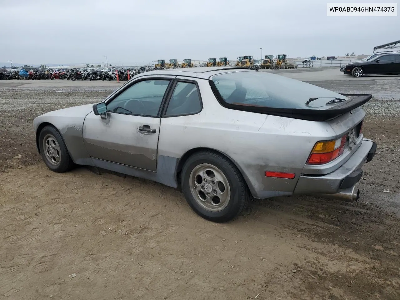 1987 Porsche 944 VIN: WP0AB0946HN474375 Lot: 75775914