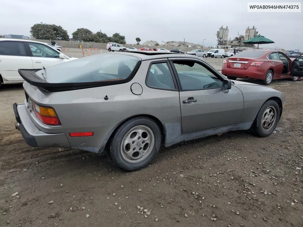 1987 Porsche 944 VIN: WP0AB0946HN474375 Lot: 75775914