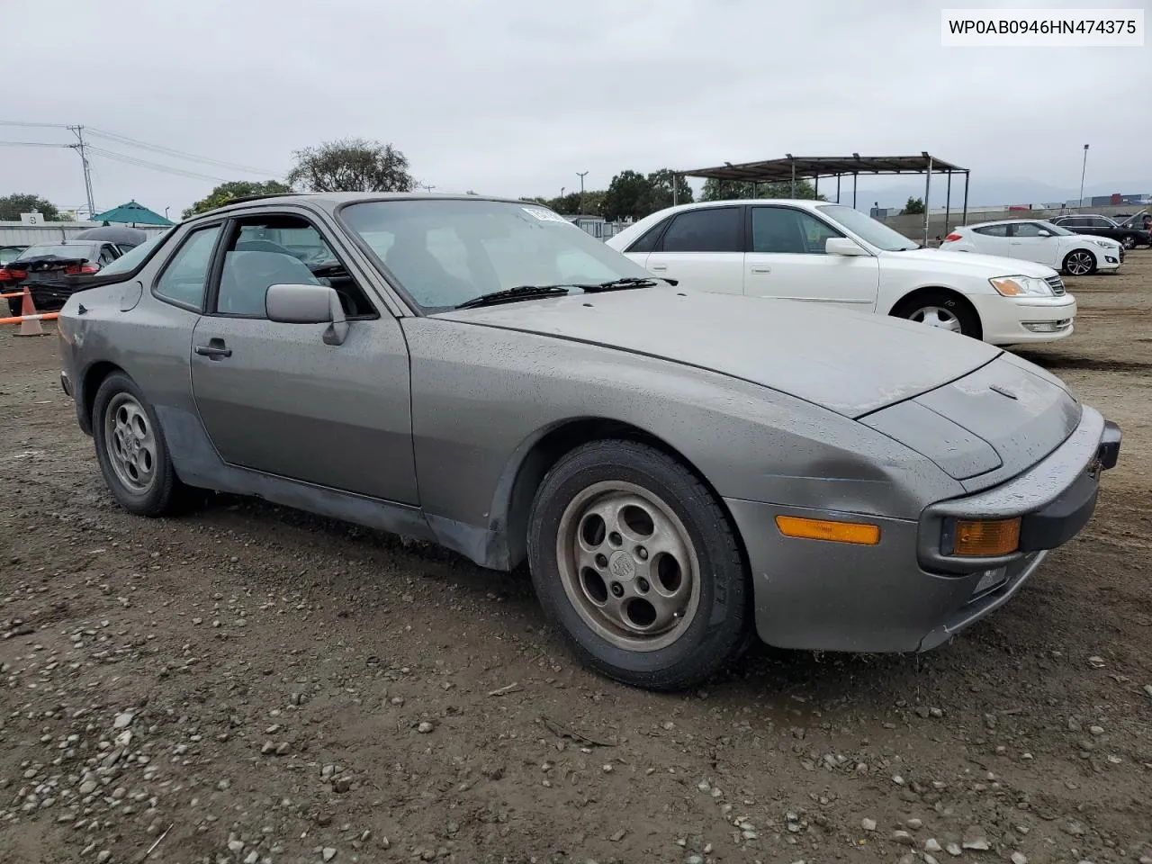 1987 Porsche 944 VIN: WP0AB0946HN474375 Lot: 75775914