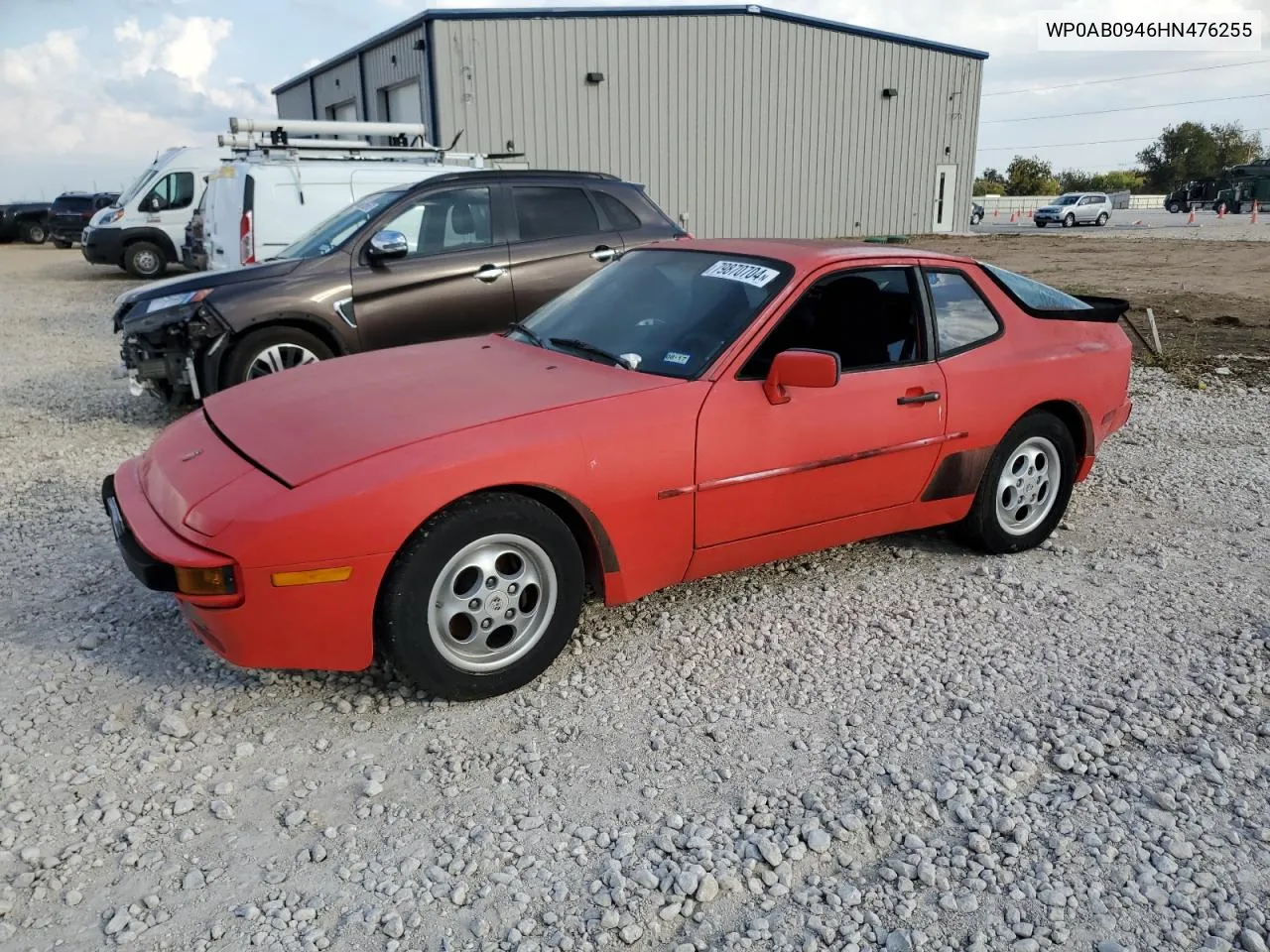 1987 Porsche 944 VIN: WP0AB0946HN476255 Lot: 79870704