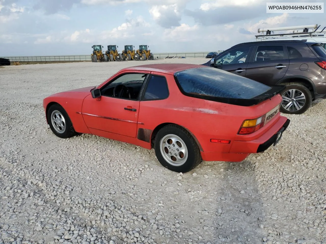 1987 Porsche 944 VIN: WP0AB0946HN476255 Lot: 79870704