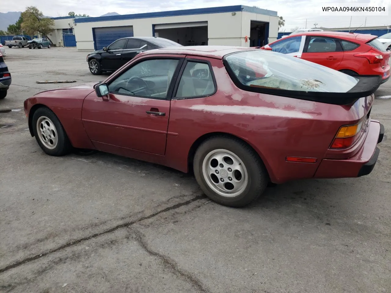 1989 Porsche 944 VIN: WP0AA0946KN450104 Lot: 69511144