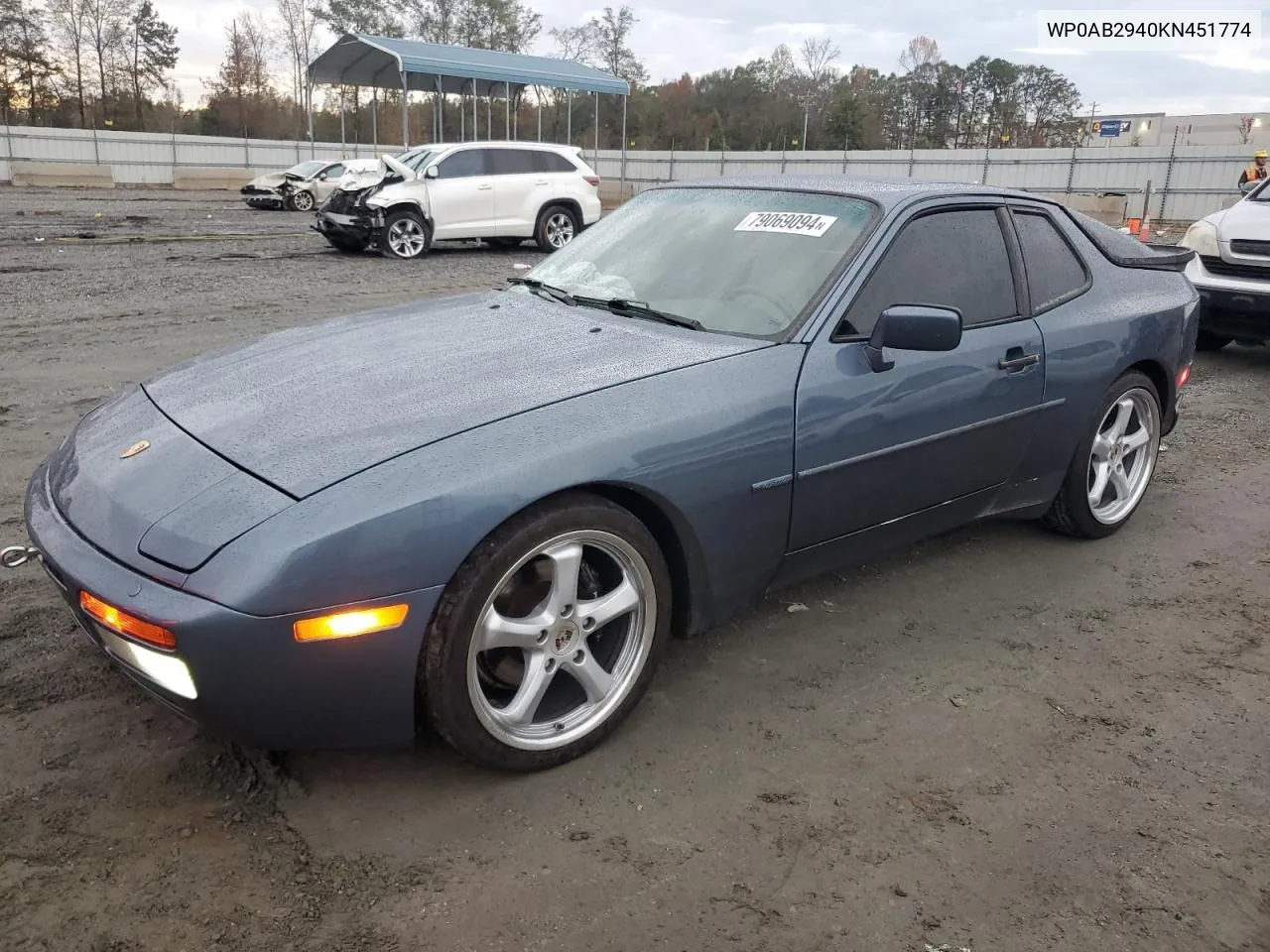 1989 Porsche 944 S VIN: WP0AB2940KN451774 Lot: 79069094