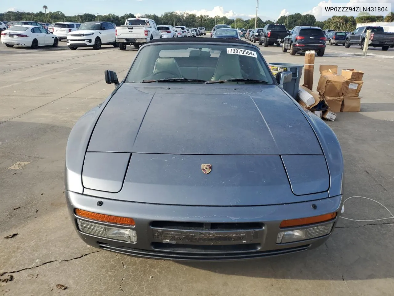 1991 Porsche 944 VIN: WP0ZZZ94ZLN431804 Lot: 73870554