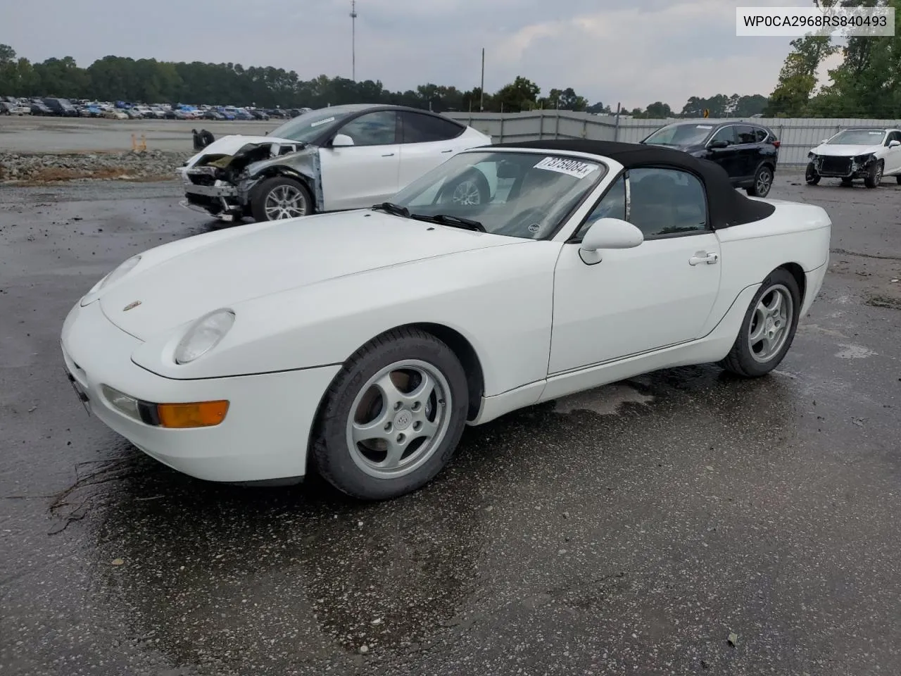 1994 Porsche 968 VIN: WP0CA2968RS840493 Lot: 73759084