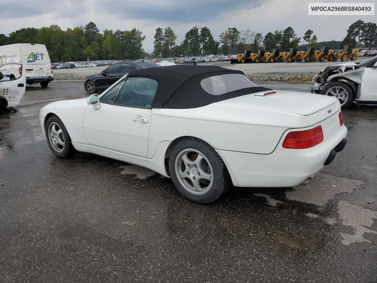 1994 Porsche 968 VIN: WP0CA2968RS840493 Lot: 73759084