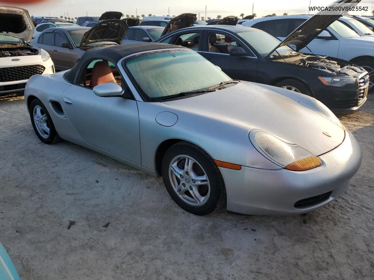 1997 Porsche Boxster VIN: WP0CA2980VS625542 Lot: 74385024