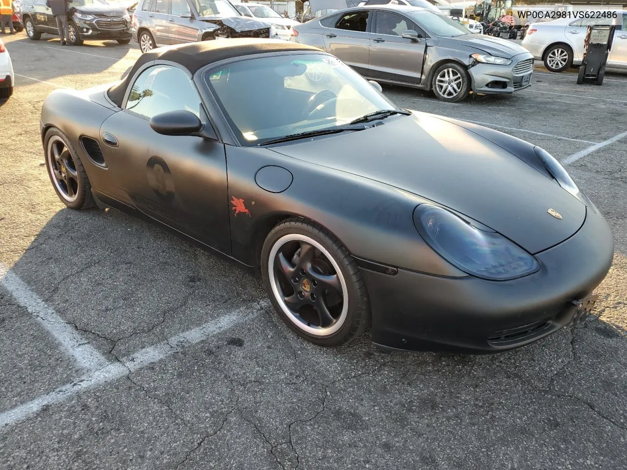 1997 Porsche Boxster VIN: WP0CA2981VS622486 Lot: 80681354