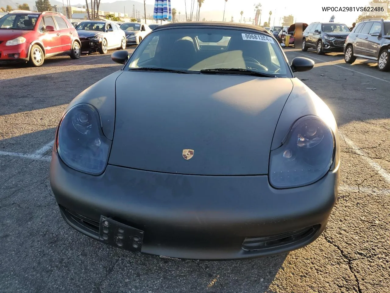 1997 Porsche Boxster VIN: WP0CA2981VS622486 Lot: 80681354