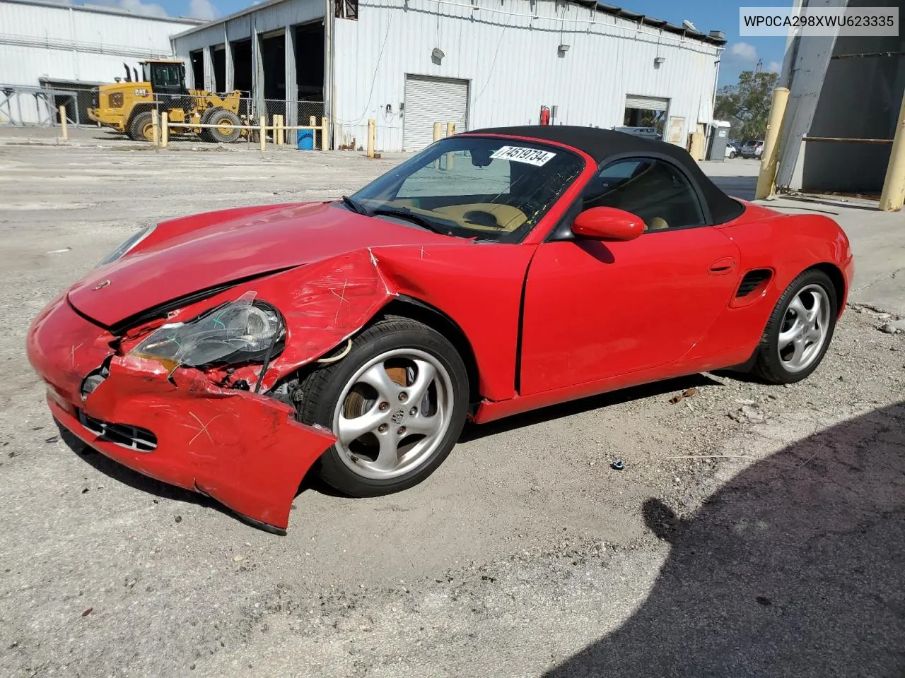 1998 Porsche Boxster VIN: WP0CA298XWU623335 Lot: 74519734