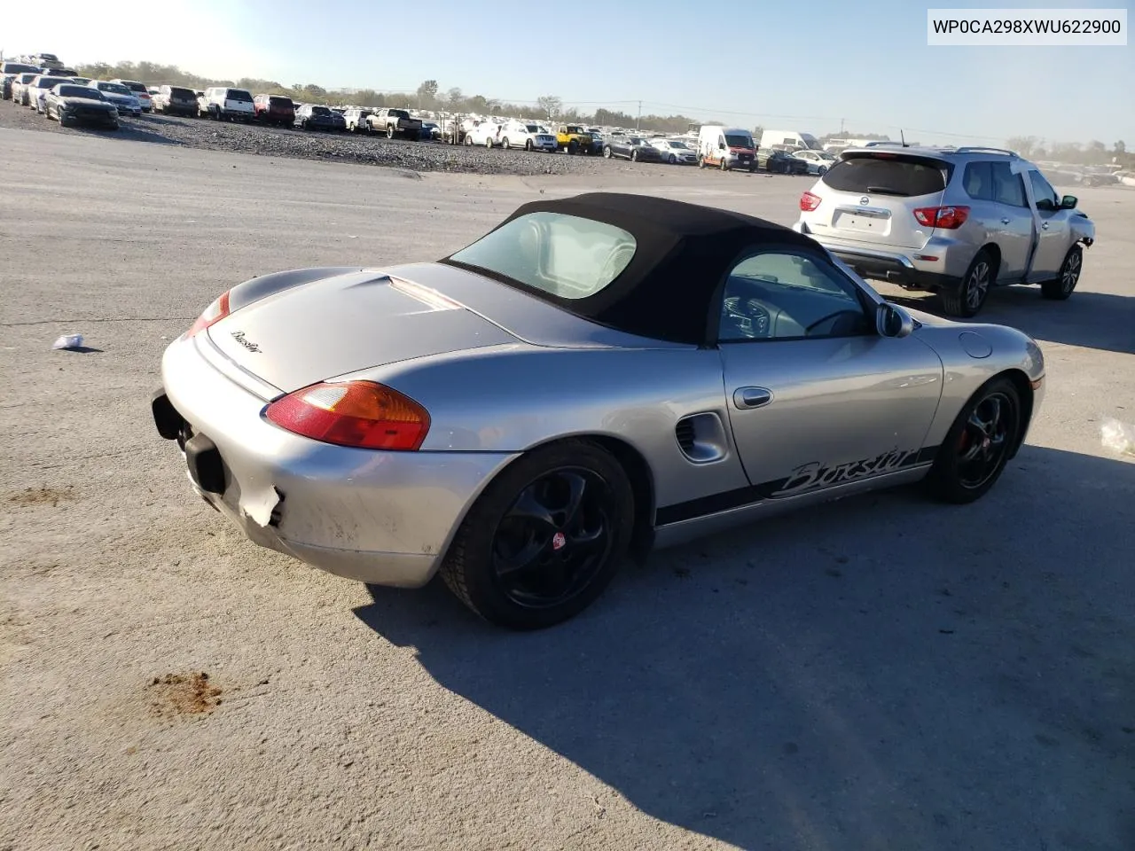 1998 Porsche Boxster VIN: WP0CA298XWU622900 Lot: 75446244