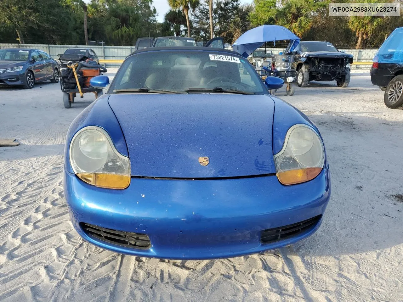 1999 Porsche Boxster VIN: WP0CA2983XU623274 Lot: 75821574