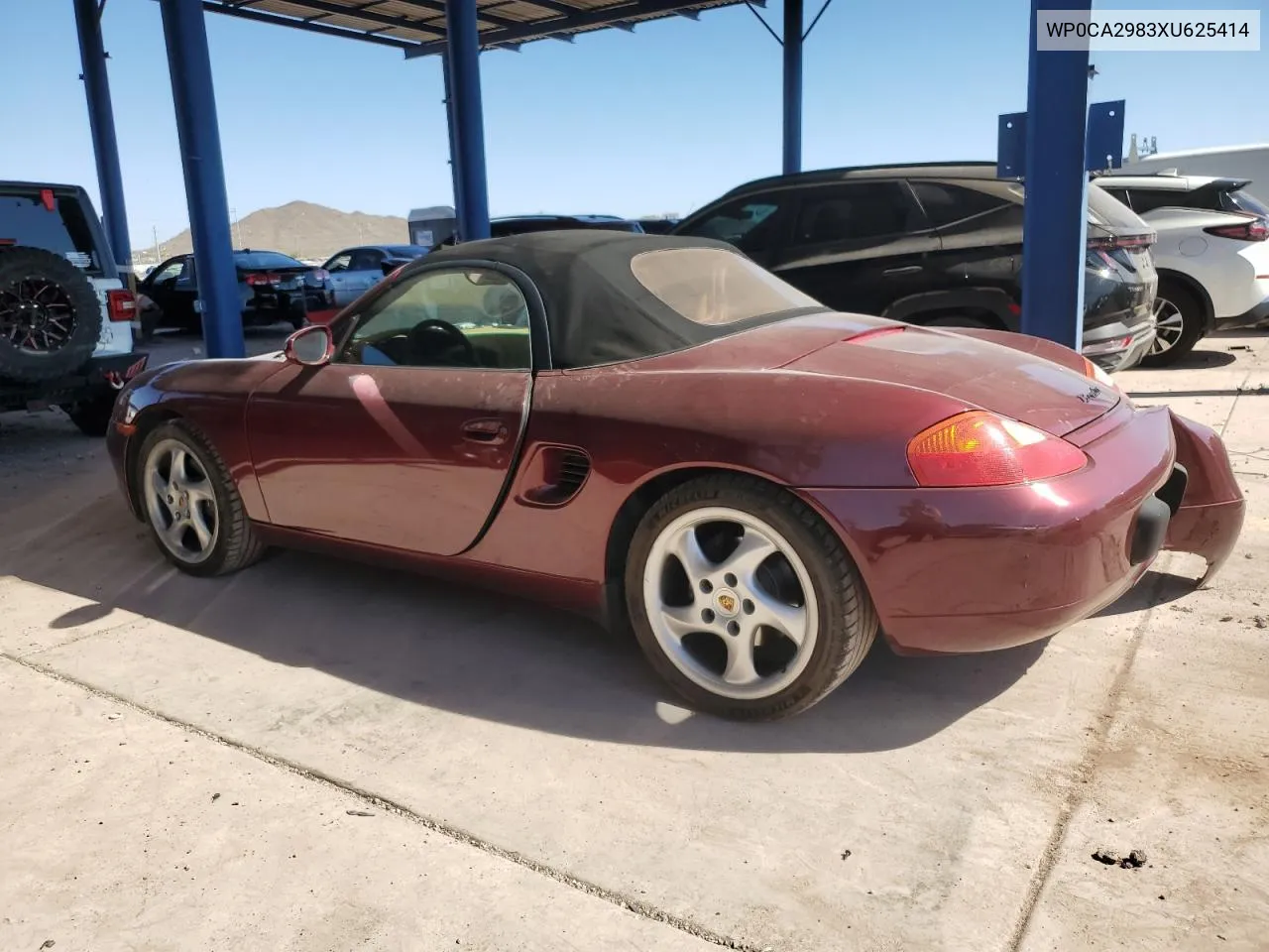 1999 Porsche Boxster VIN: WP0CA2983XU625414 Lot: 76201254