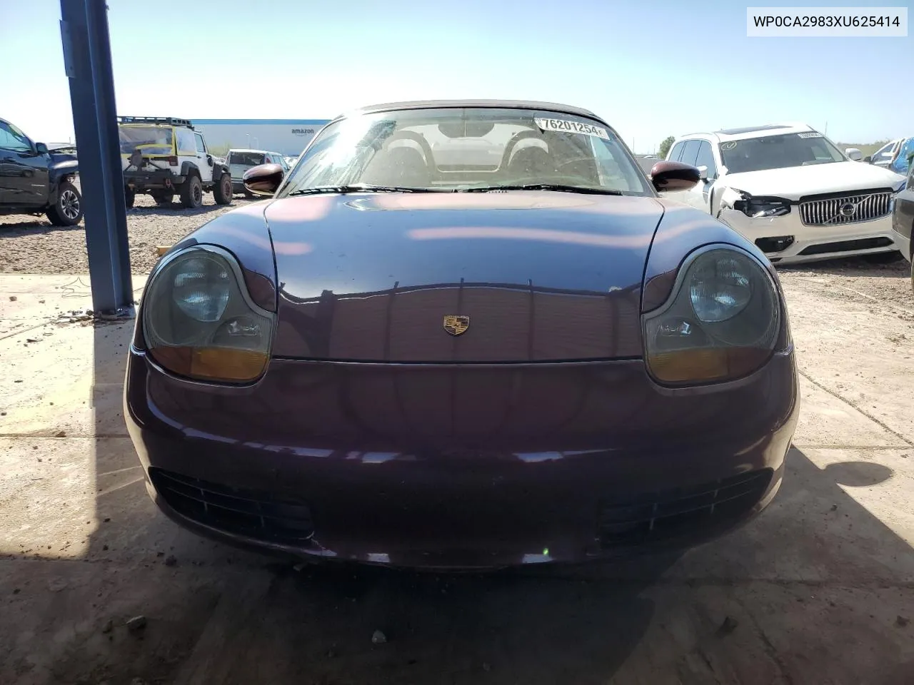 1999 Porsche Boxster VIN: WP0CA2983XU625414 Lot: 76201254