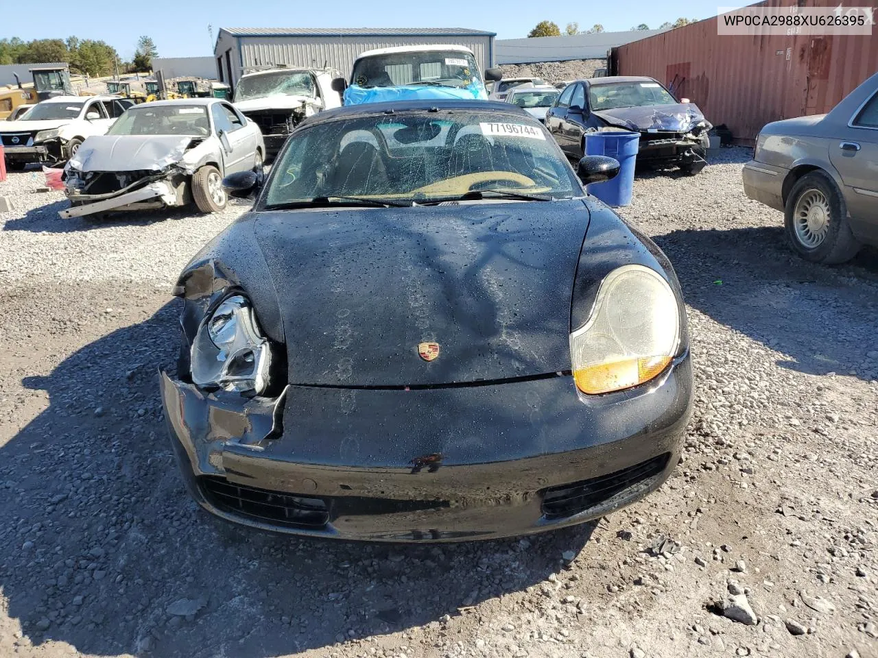 1999 Porsche Boxster VIN: WP0CA2988XU626395 Lot: 77196744