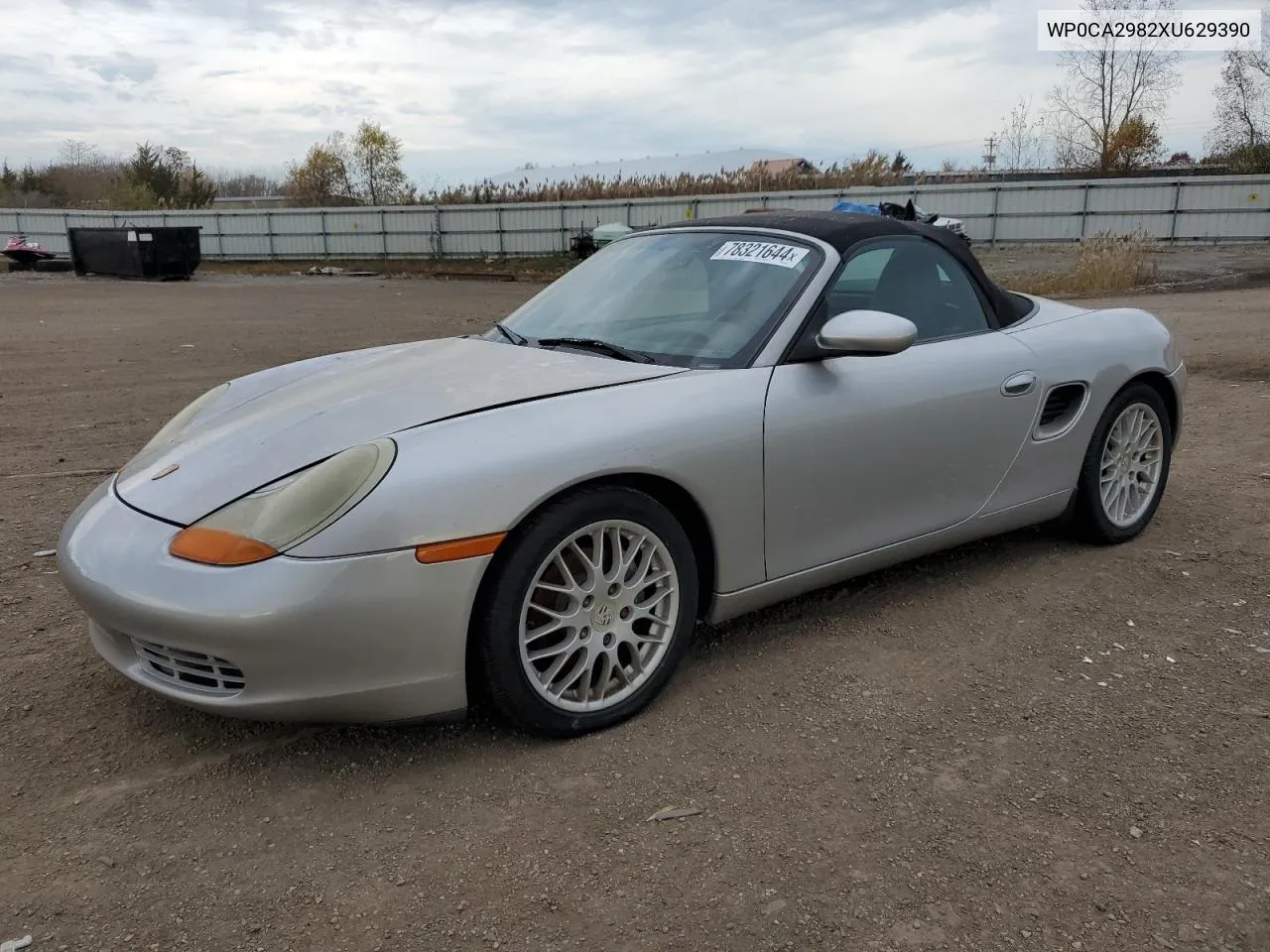 1999 Porsche Boxster VIN: WP0CA2982XU629390 Lot: 78321644