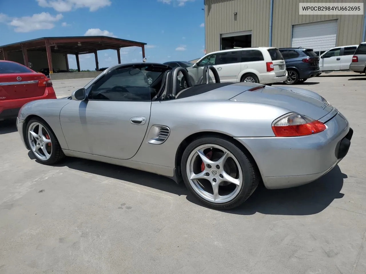 2000 Porsche Boxster S VIN: WP0CB2984YU662695 Lot: 60407124