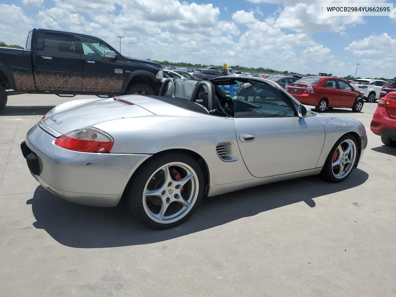 2000 Porsche Boxster S VIN: WP0CB2984YU662695 Lot: 60407124