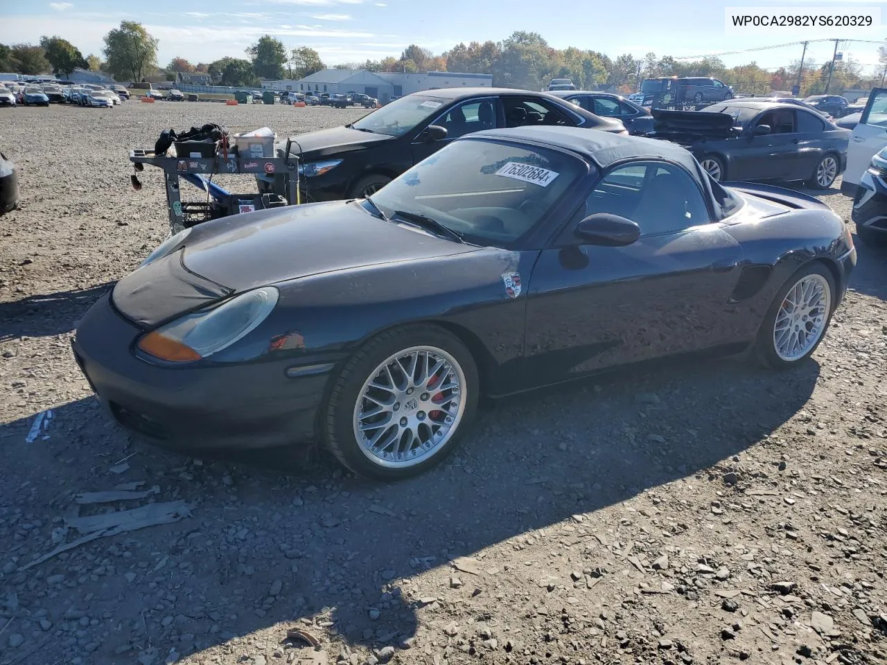 2000 Porsche Boxster VIN: WP0CA2982YS620329 Lot: 76302684