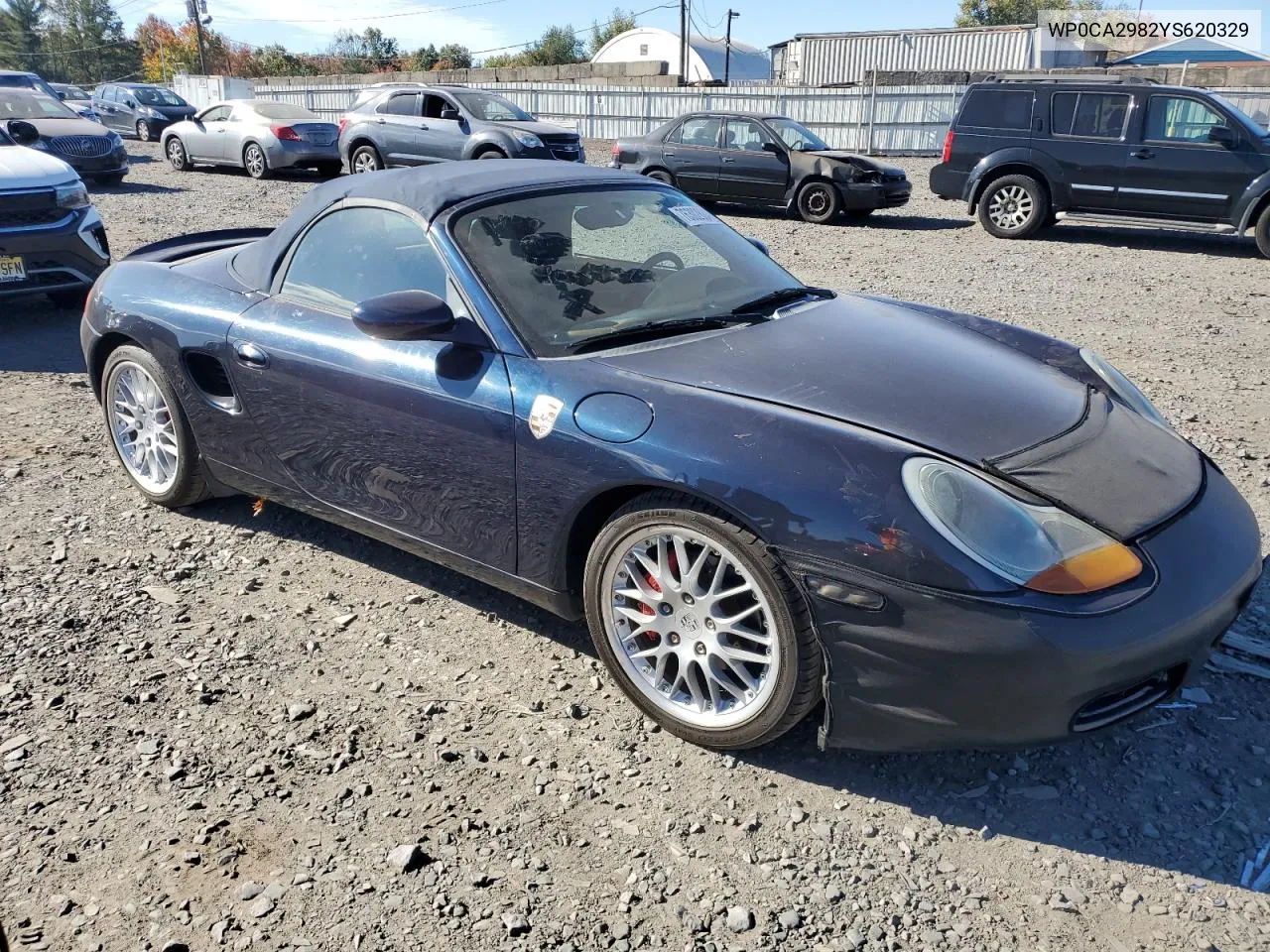 2000 Porsche Boxster VIN: WP0CA2982YS620329 Lot: 76302684