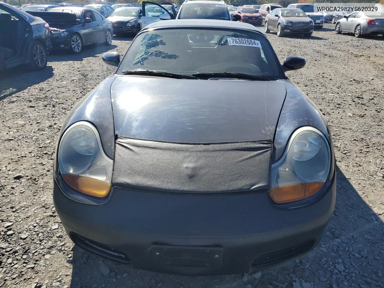 2000 Porsche Boxster VIN: WP0CA2982YS620329 Lot: 76302684