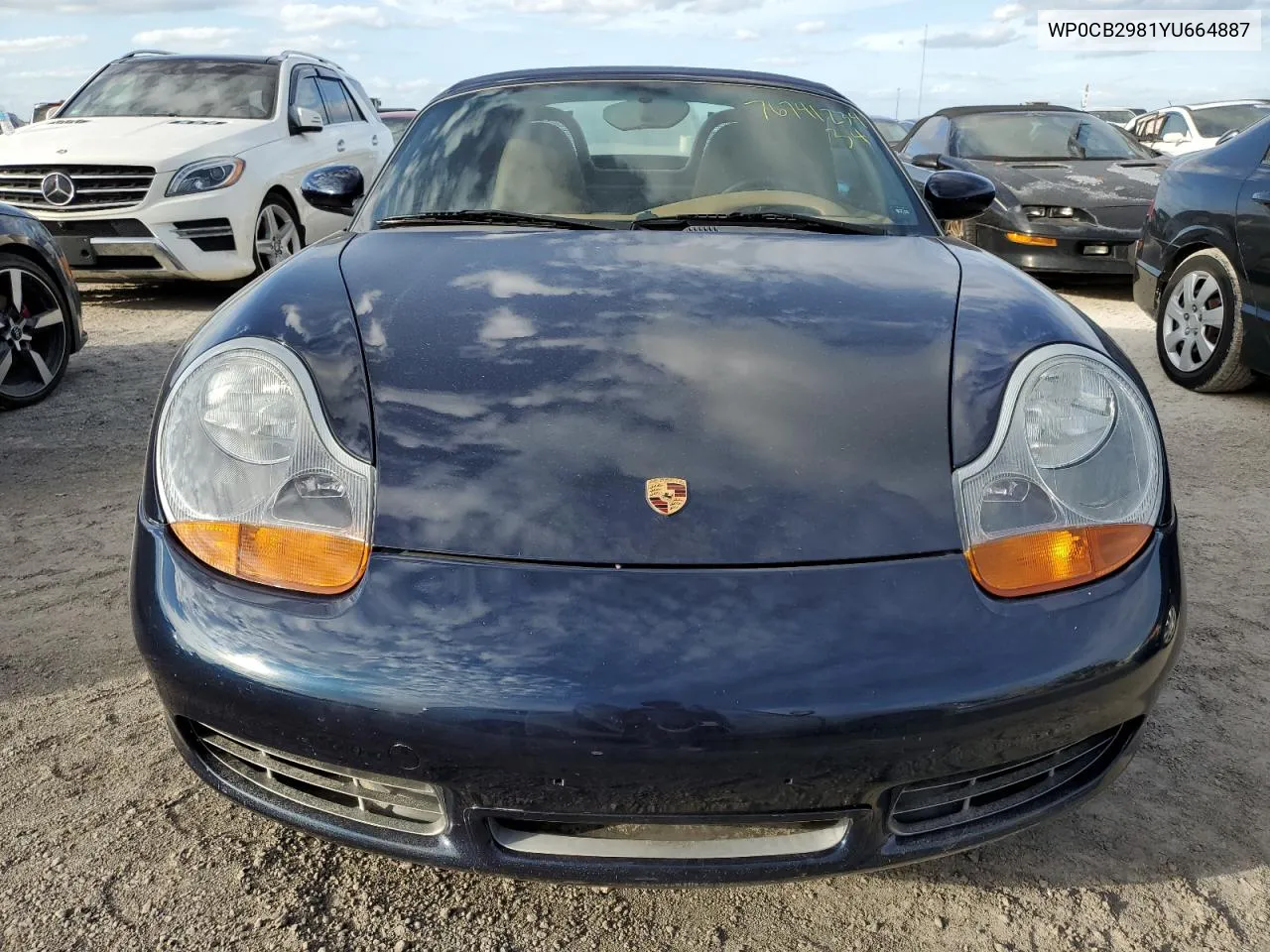 2000 Porsche Boxster S VIN: WP0CB2981YU664887 Lot: 76741234