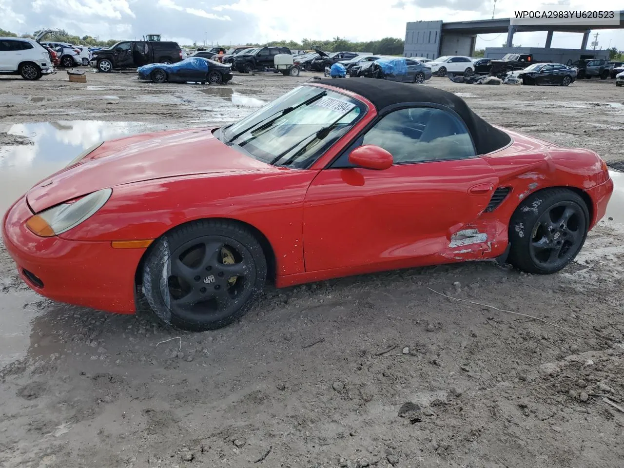 2000 Porsche Boxster VIN: WP0CA2983YU620523 Lot: 77077994