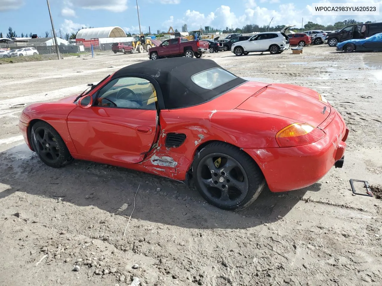 2000 Porsche Boxster VIN: WP0CA2983YU620523 Lot: 77077994