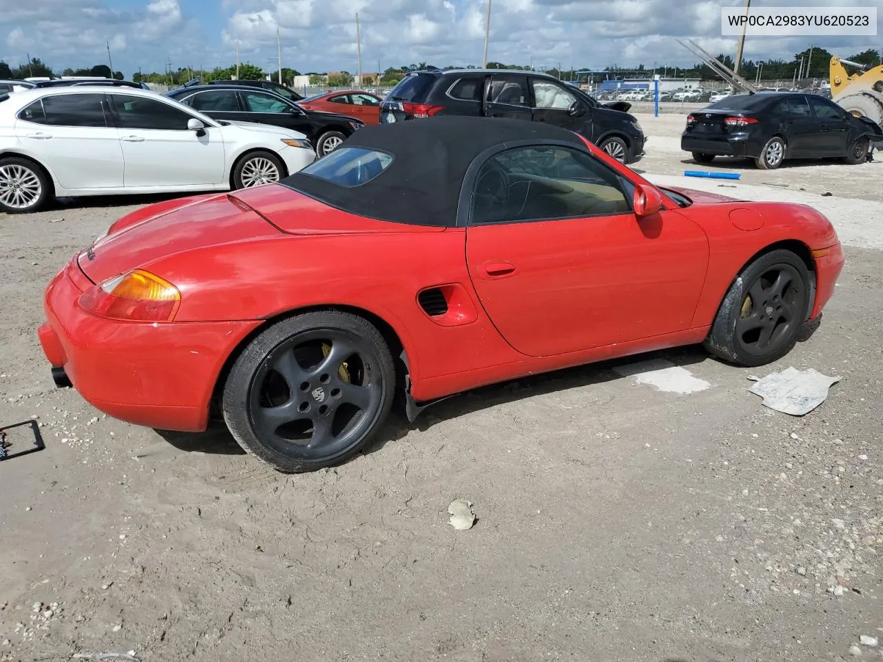 2000 Porsche Boxster VIN: WP0CA2983YU620523 Lot: 77077994