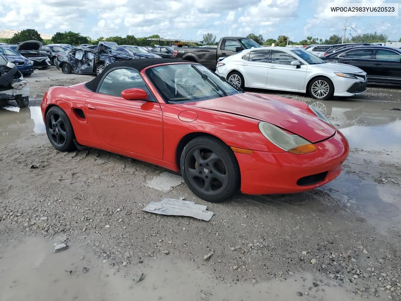 2000 Porsche Boxster VIN: WP0CA2983YU620523 Lot: 77077994