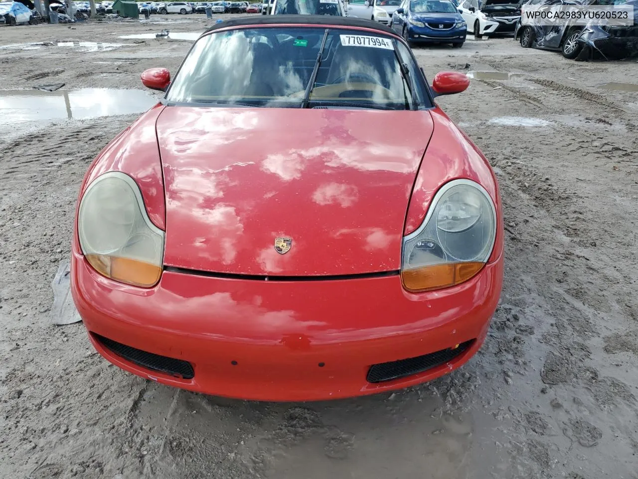 2000 Porsche Boxster VIN: WP0CA2983YU620523 Lot: 77077994