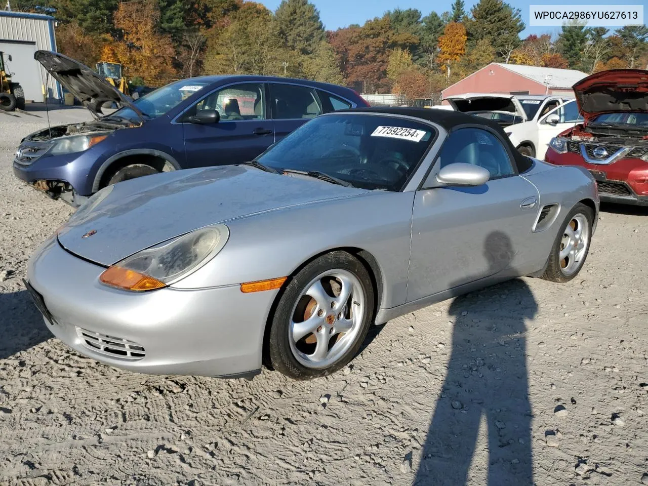 2000 Porsche Boxster VIN: WP0CA2986YU627613 Lot: 77592254