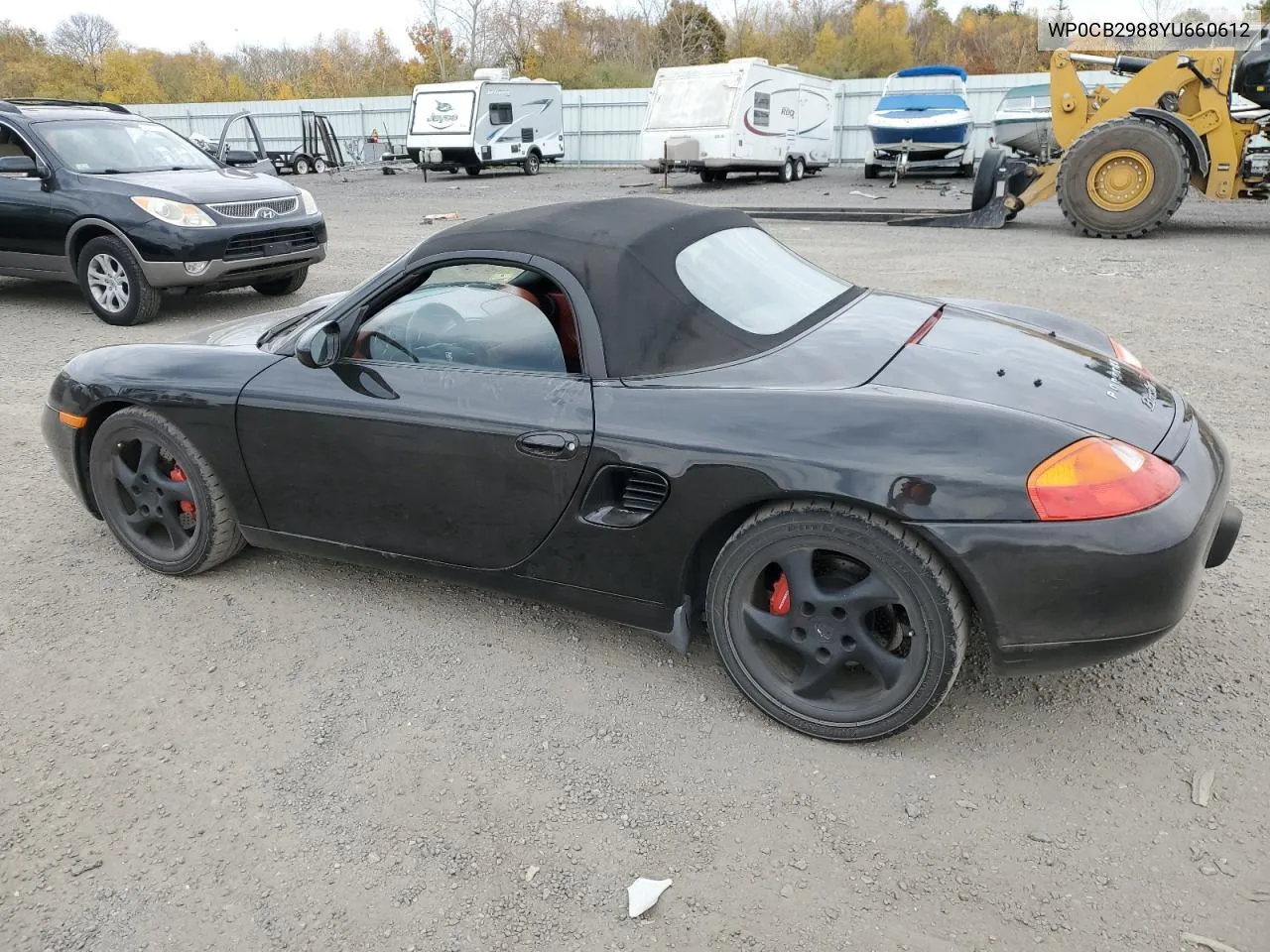 2000 Porsche Boxster S VIN: WP0CB2988YU660612 Lot: 77630654