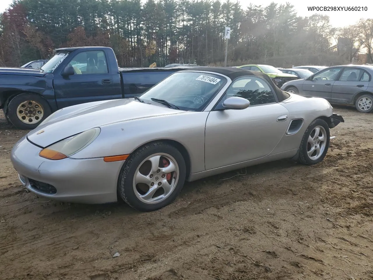 2000 Porsche Boxster S VIN: WP0CB298XYU660210 Lot: 78721484